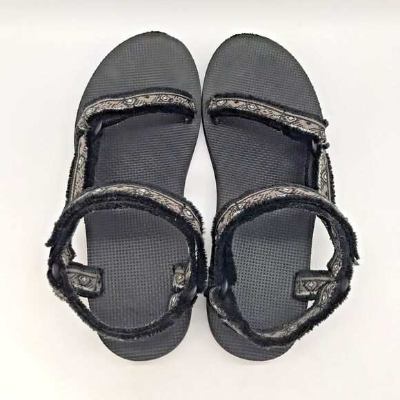 Teva Original Universal Maressa Sandals Women's 9 Brown Black Hook & Loop Beach - Picture 6 of 10